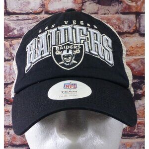 NWT Las Vegas Raiders NFL Team‎ Headwear Black & White Trucker Hat Cap